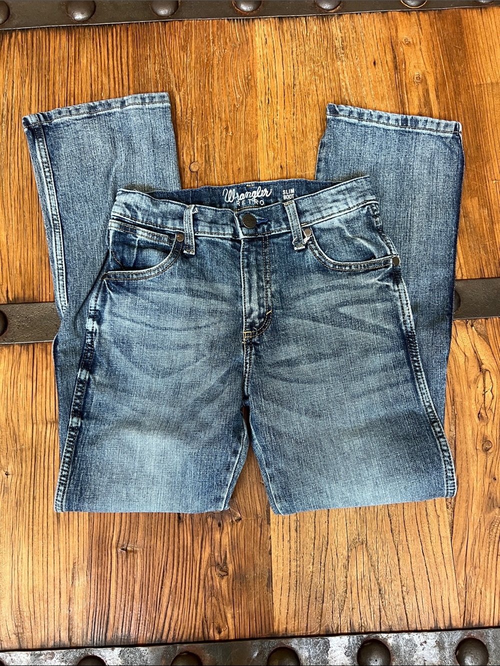 Wrangler Kids Light Blue Straight-Leg Jeans - Picture 3 of 3